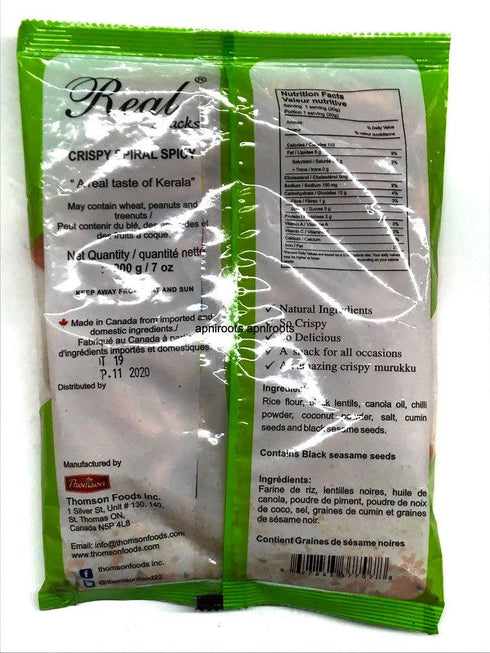 REAL CRISPY SPIRAL SPICY200G - apniroots Grocery